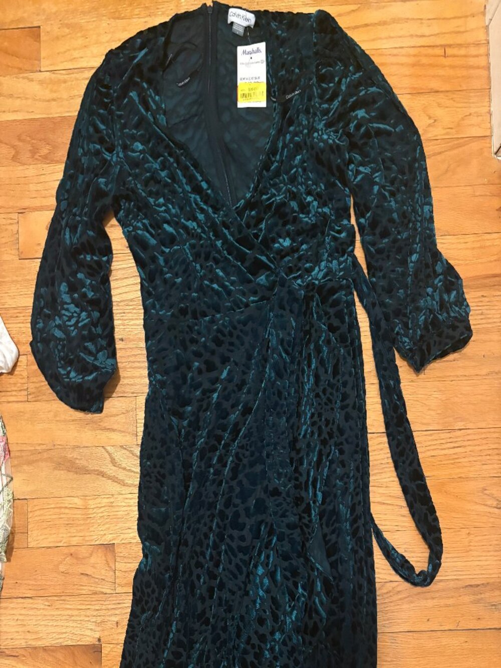 Calvin Klein green sheer robe (size 6, but spacious)